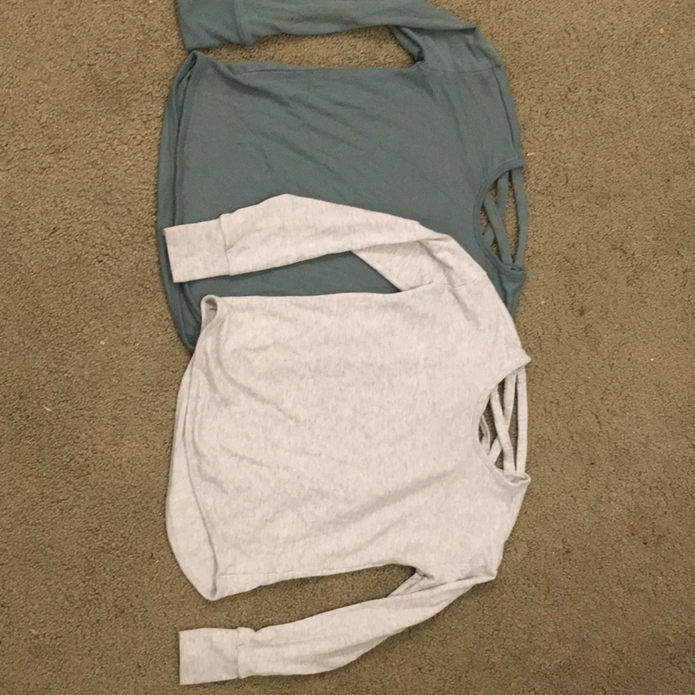2 ATHLETA GIRL long sleeves